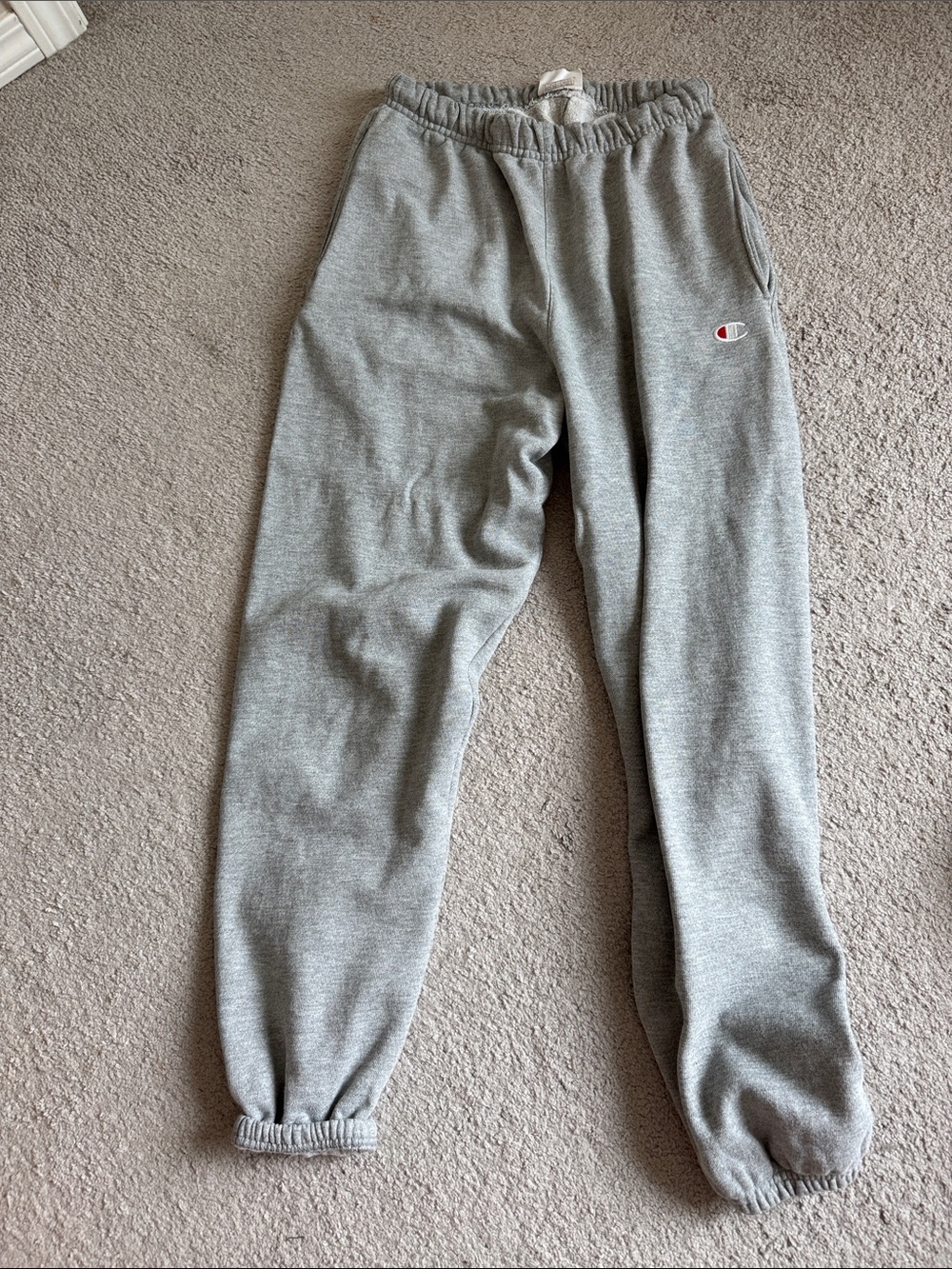 Champion Women’s Grey Fleece Joggers with Logo